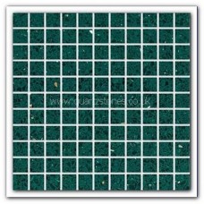 Gulfstone Quartz Emerald green glitter tiles 2.5x2.5cm