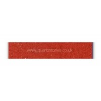 Gulfstone Quartz Rosso red glitter tiles 15x7.5cm