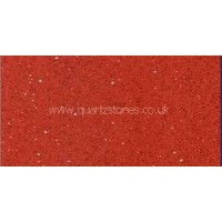 Gulfstone Quartz Rosso red glitter tiles 60x40cm