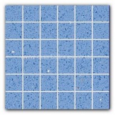 Gulfstone Quartz Classic blue glitter tiles 4.7x4.7cm
